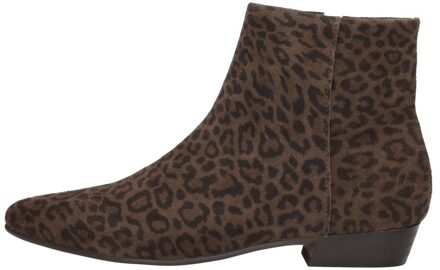 Enkellaarsjes Plat Donkerbruin - 40