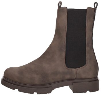 Enkellaarsjes Plat Donkerbruin - 44