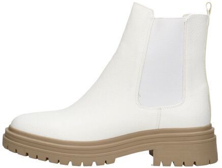 Enkellaarsjes Plat Gebroken wit - 43