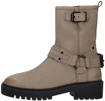 Enkellaarsjes Plat Taupe - 38