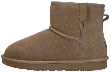 Enkellaarsjes Plat Taupe - 42