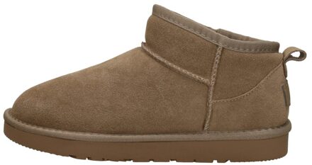 Enkellaarsjes Plat Taupe - 44