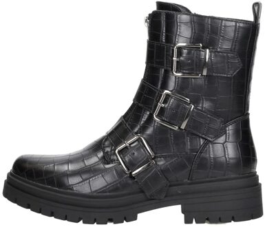 Enkellaarsjes Plat Zwart - 37