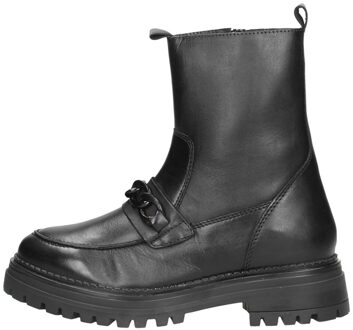 Enkellaarsjes Plat Zwart - 38