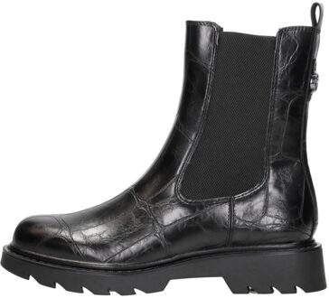 Enkellaarsjes Plat Zwart - 39