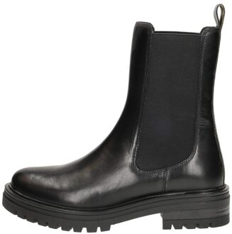 Enkellaarsjes Plat Zwart - 42