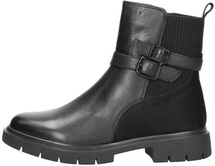 Enkellaarsjes Plat Zwart - 42