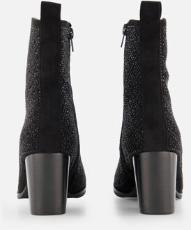 Enkellaarsjes zwart Textiel - 36,37,38,39,40,41