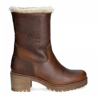 Enkellaarzen Chelsea boots Dames -Cognac - Maat 39