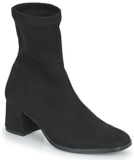 Enkellaarzen Myma 5897-MY-STRECH-VELOUR-NOIR" Zwart - 37,38