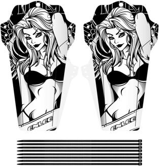 Enlee Modder Guard Mtb Racefiets Spatbord Fiets Accessoires 1 Pairs geel