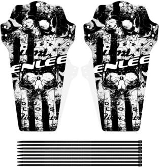 Enlee Modder Guard Mtb Racefiets Spatbord Fiets Accessoires 1 Pairs Rood