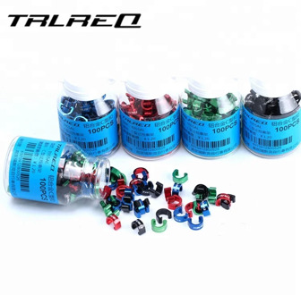 ENLEE Mountain Bike Shift Line Pipe Brake Pipe CNC Color Aluminum Alloy C Buckle