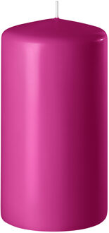 Enlightening Candles 1x Kaarsen fuchsia roze 6 x 10 cm 36 branduren sfeerkaarsen - Stompkaarsen