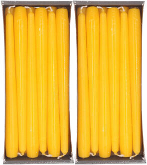 Enlightening Candles 24x Gele dinerkaarsen 25 cm 8 branduren