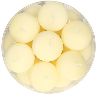 Enlightening Candles 56x Ivoor witte drijfkaarsen 5 cm 4 branduren