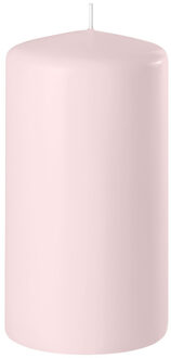 Enlightening Candles Cilinder/stompkaars - lichtroze - D6 x H15 cm - 58 branduur