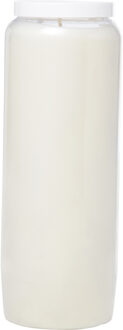 Enlightening Candles Grafkaars - 216 branduur - gedenklicht - wit - 20 cm - 9 dagen - Noveenkaars