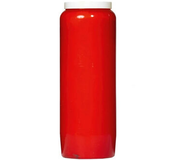 Enlightening Candles Grafkaars/gedenklicht - rood - 18 cm - Noveenkaars - Gedenkkaars - Graflicht