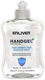 Enliven Handdesinfectie Enliven Hand Gel Cucumber & Garden Mint 500 ml