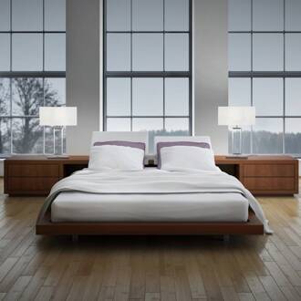 Enna 2 tafellamp van textiel, hoogte 30 cm wit, nikkel