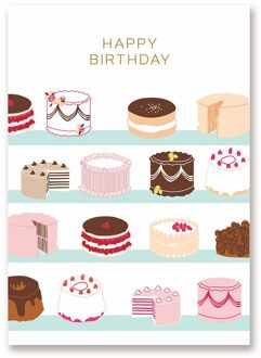 Eno Groet Mini Verjaardagskaart Gelukkig Bericht Kaart Voor Kids/Vriend/Minnaar MINI-1832 II 06