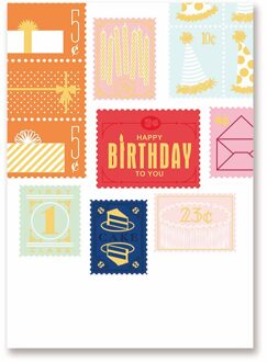 Eno Groet Mini Verjaardagskaart Gelukkig Bericht Kaart Voor Kids/Vriend/Minnaar MINI-1832 II 08