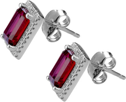 'Enora' Dames 925 Sterling Zilver Set: Hanger + Oorbellen + Ring - Zilver SET-7425/RU - O 1/2