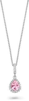 'Enora' Dames 925 Sterling Zilveren Ketting met Hanger - Zilver ZH-7226/PI