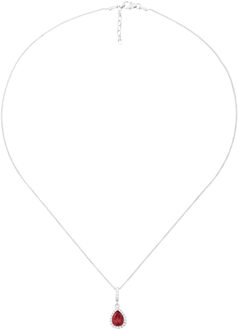 'Enora' Dames 925 Sterling Zilveren Ketting met Hanger - Zilver ZH-7226/RU