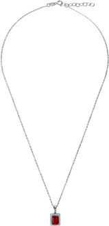 'Enora' Dames 925 Sterling Zilveren Ketting met Hanger - Zilver ZH-7425/RU