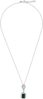 'Enora' Dames 925 Sterling Zilveren Ketting met Hanger - Zilver ZH-7426/EM