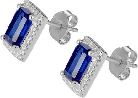 'Enora' Dames 925 Sterling Zilveren Set: Ketting + Oorbellen + Ring - Zilver SET-7425/SA