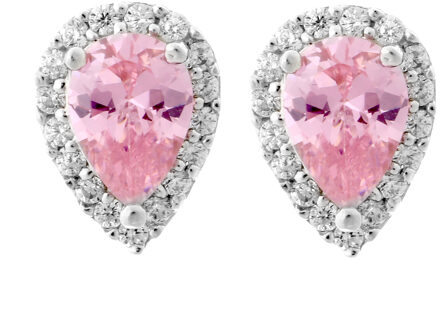 'Enora' Dames 925 Sterling Zilveren Stud Oorbellen - Zilver ZO-7226/PI