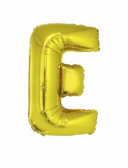 Enorme goudkleurige aluminium letter ballon - Decoratie > Ballonnen