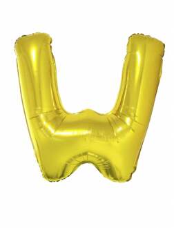 Enorme goudkleurige aluminium letter ballon - Decoratie > Ballonnen