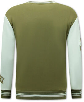 Enos Baseball jacket college jas - maat XXL Bruin