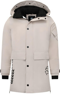 Enos Beige winterjas 9803 Veelkleurig - L