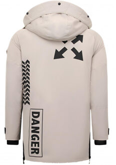 Enos Beige winterjas 9803 Veelkleurig - XL