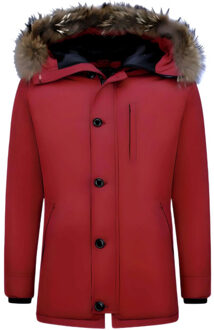 Enos Bontjassen winterjas lang Rood - XL