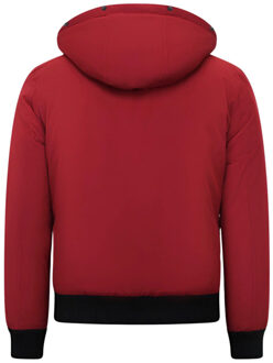 Enos Gewatteerde korte jas Rood - S