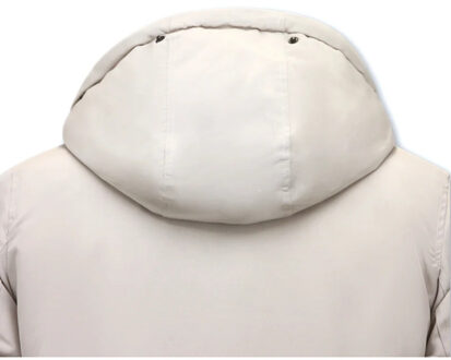 Enos Gewatteerde parka met capuchon beige - maat XS Veelkleurig