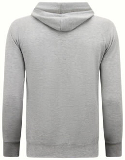 Enos Hoodie effen classic hoodie Grijs - XL