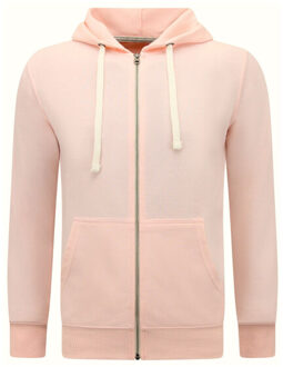 Enos Hoodie met rits jogging shorts Veelkleurig
