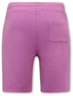 Enos Hoodie met rits nette jogging shorts - maat S Paars