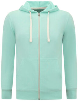 Enos Hoodie met rits trainingsvest Groen