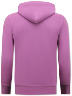 Enos Hoodie met rits vest met capuchon - maat XXL Paars