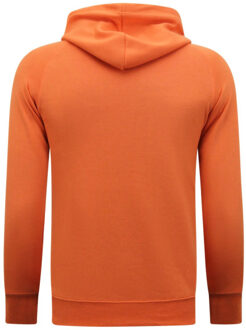 Enos Hoodie trui met capuchon - maat S Oranje