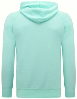Enos Hoodie urban classic basic hoodie - maat M Groen