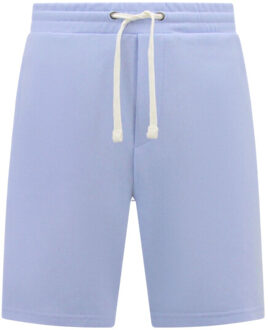 Enos Korte joggingbroek sweat shorts met zakken - maat M Blauw